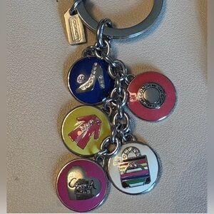 Coach Girlie Snaps Multi Mix Charm Keychain